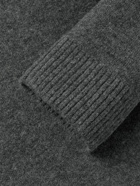Nanushka - Zad Oversized Woven Half-Zip Sweater - Gray