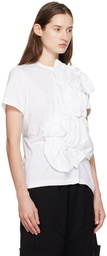 Comme des Garçons White Ruffle T-Shirt