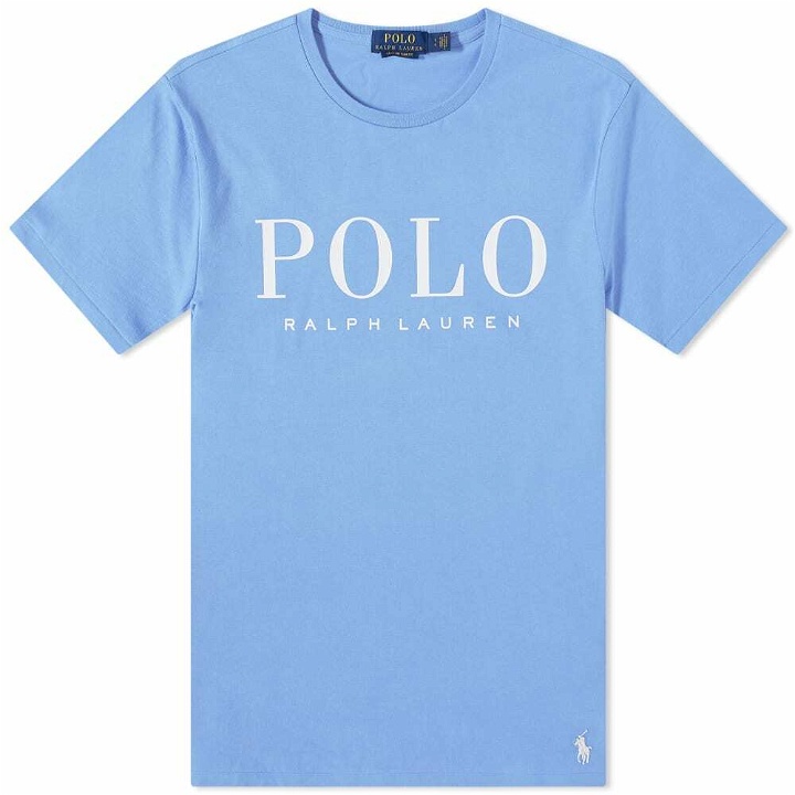 Photo: Polo Ralph Lauren Men's Logo T-Shirt in Harbor Island Blue