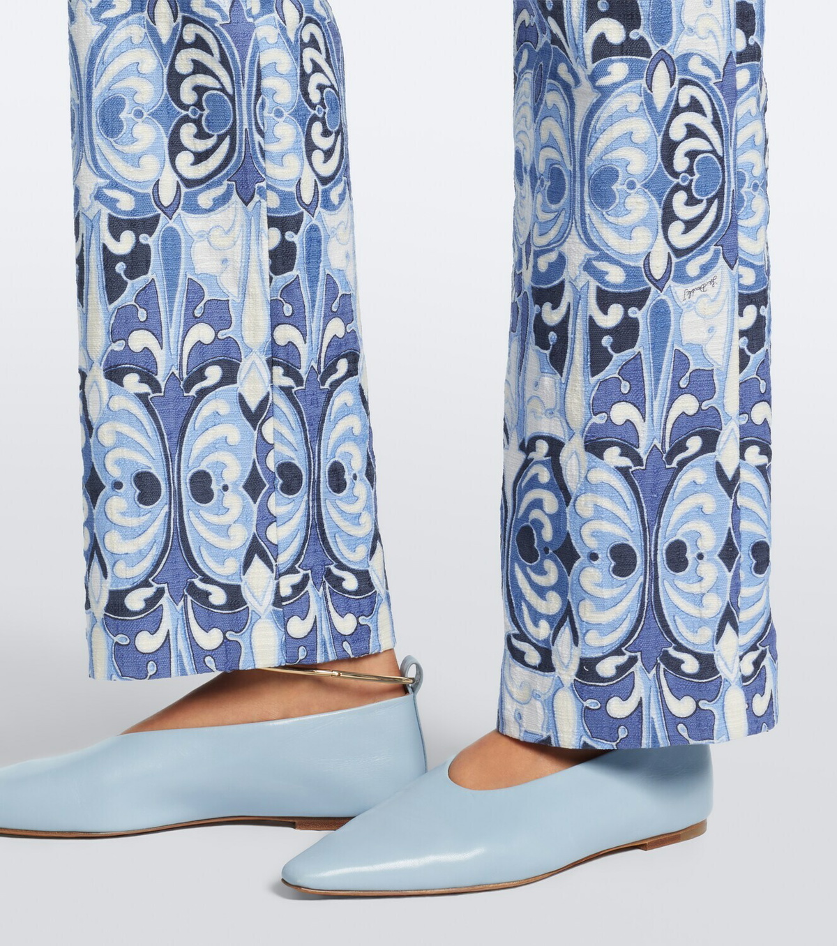 La DoubleJ 24/7 printed cotton straight pants