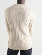 Hugo Boss - Recycled Cable-Knit Sweater - Neutrals