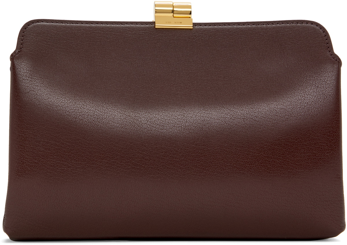 The Row Burgundy Amazon Clutch The