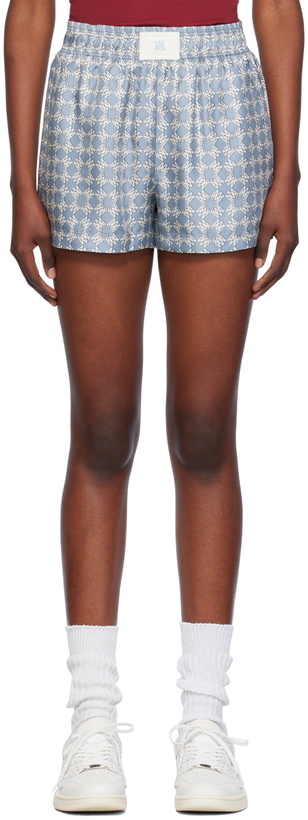 Photo: AMIRI Blue Quad Boxer Shorts