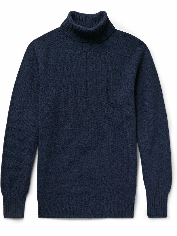 Photo: Howlin' - Sylvester Slim-Fit Wool Rollneck Sweater - Blue