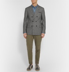 Brunello Cucinelli - Grey Double-Breasted Houndstooth Wool Jacket - Men - Gray