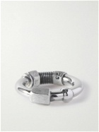 Bottega Veneta - Thread Brushed Sterling Silver Ring - Silver