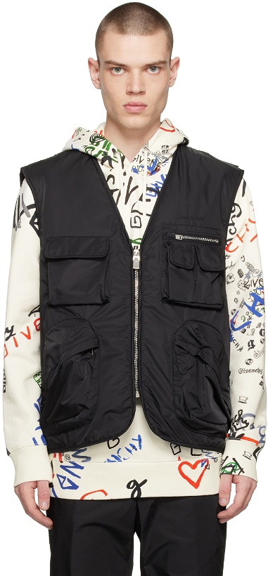 Photo: Givenchy Black Multipocket Vest