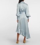 Zimmermann Asymmetric silk wrap dress