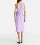 Coperni Floral-appliqué jersey cocktail dress