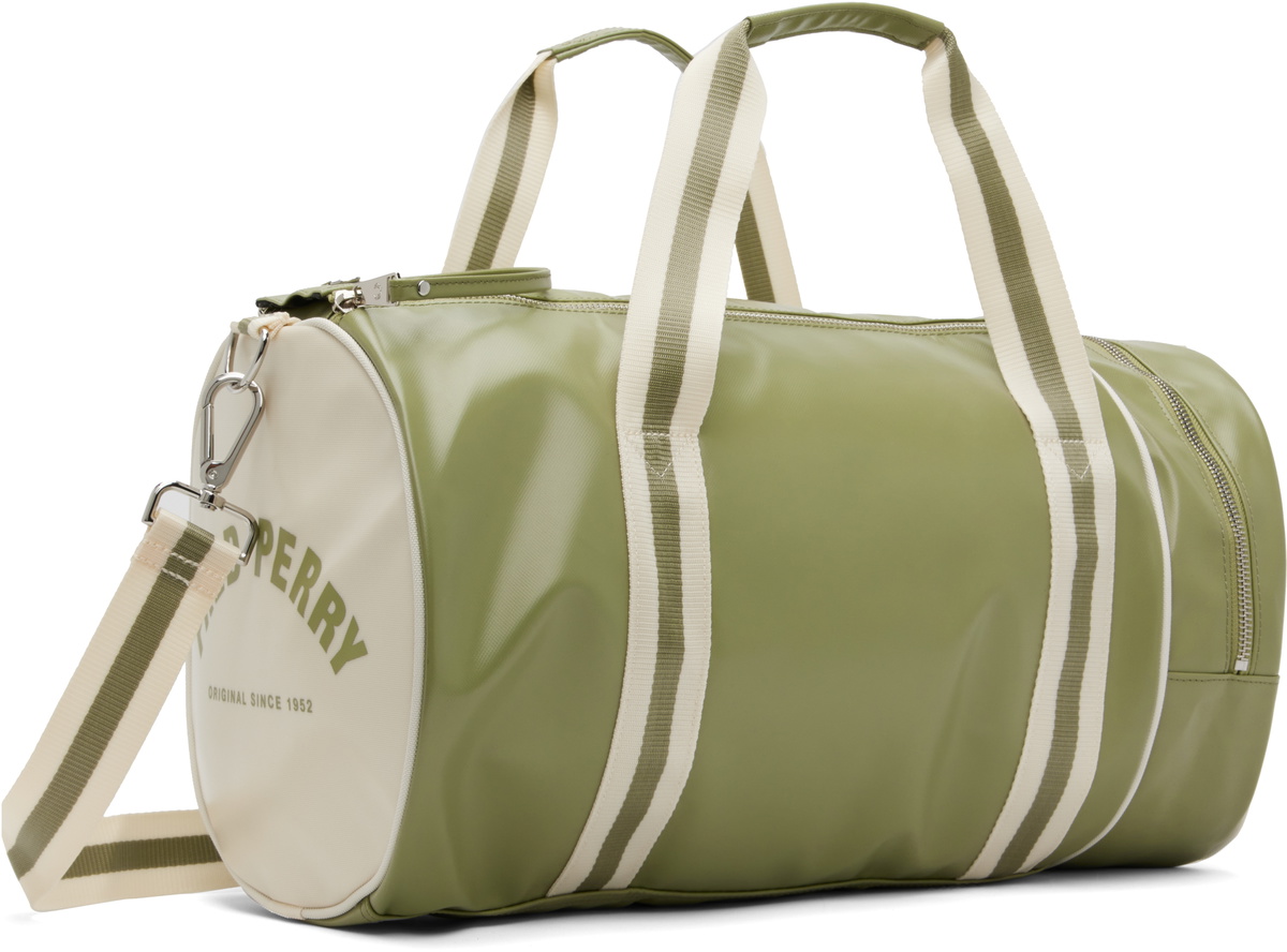 Fred Perry Green Classic Barrel Bag