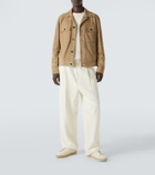 Zegna Triple Stitch canvas slip-on sneakers