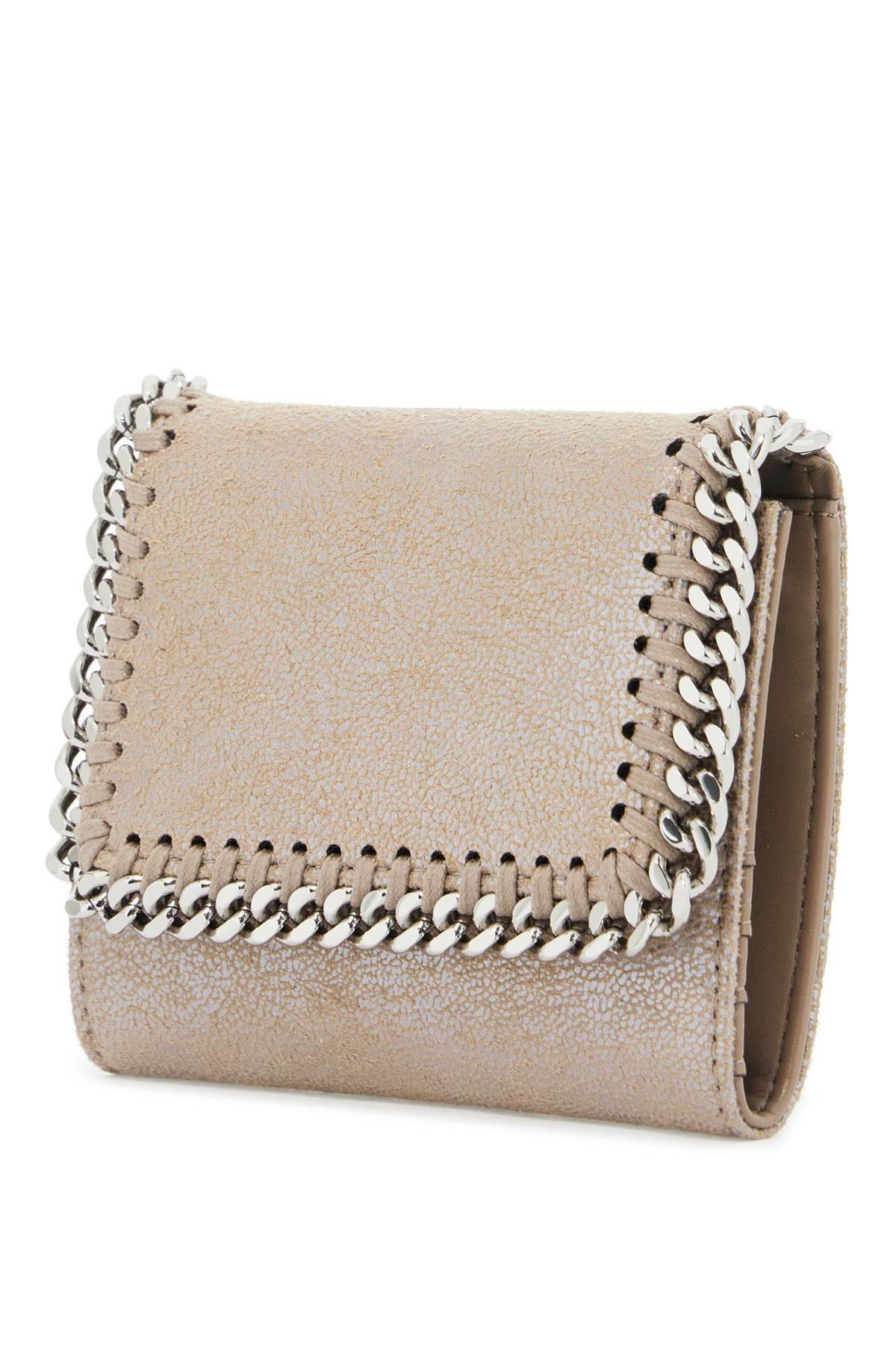 STELLA McCARTNEY small falabella wallet Beige Stella McCartney