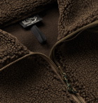 OrSlow - Shell-Panelled Zip-Up Fleece Jacket - Brown