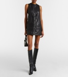 Frame Leather shirt dress
