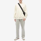 Wooyoungmi Men's Box Logo Crew Sweat in Ivory