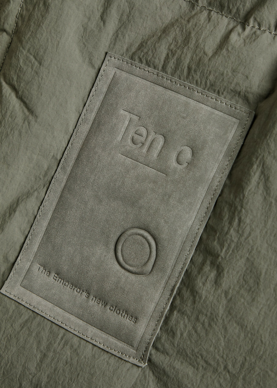 Ten C Boreal Padded Hooded Shell Gilet Grey