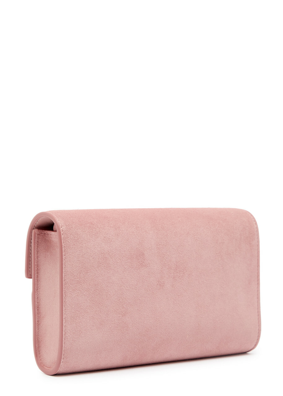 Savette Symmetry Mini Suede Cross-body bag - Pink - One Size