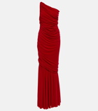 Norma Kamali Diana ruched fishtail gown