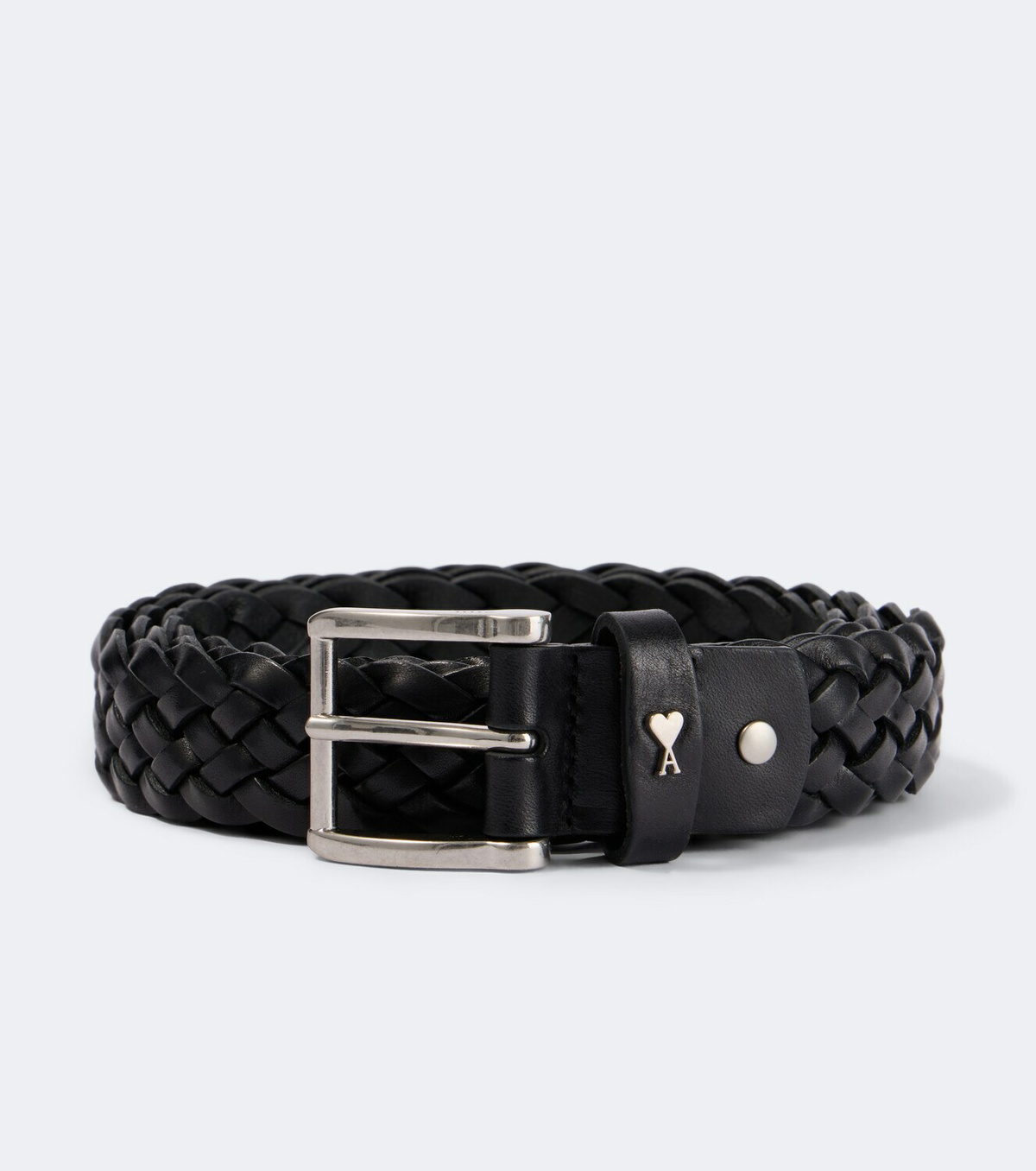 Ami Paris Paris Paris braided leather belt