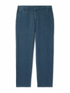 Portuguese Flannel - Straight-Leg Linen Trousers - Blue