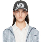 Acne Studios Gray Gothic Logo Cap