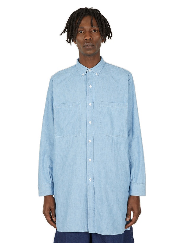 Photo: Chambray Long Sleeve Shirt in Light Blue