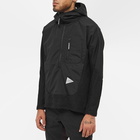 And Wander Men's Alpha Direct Popover Hoody in Black