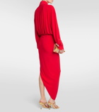 Norma Kamali Draped jersey gown