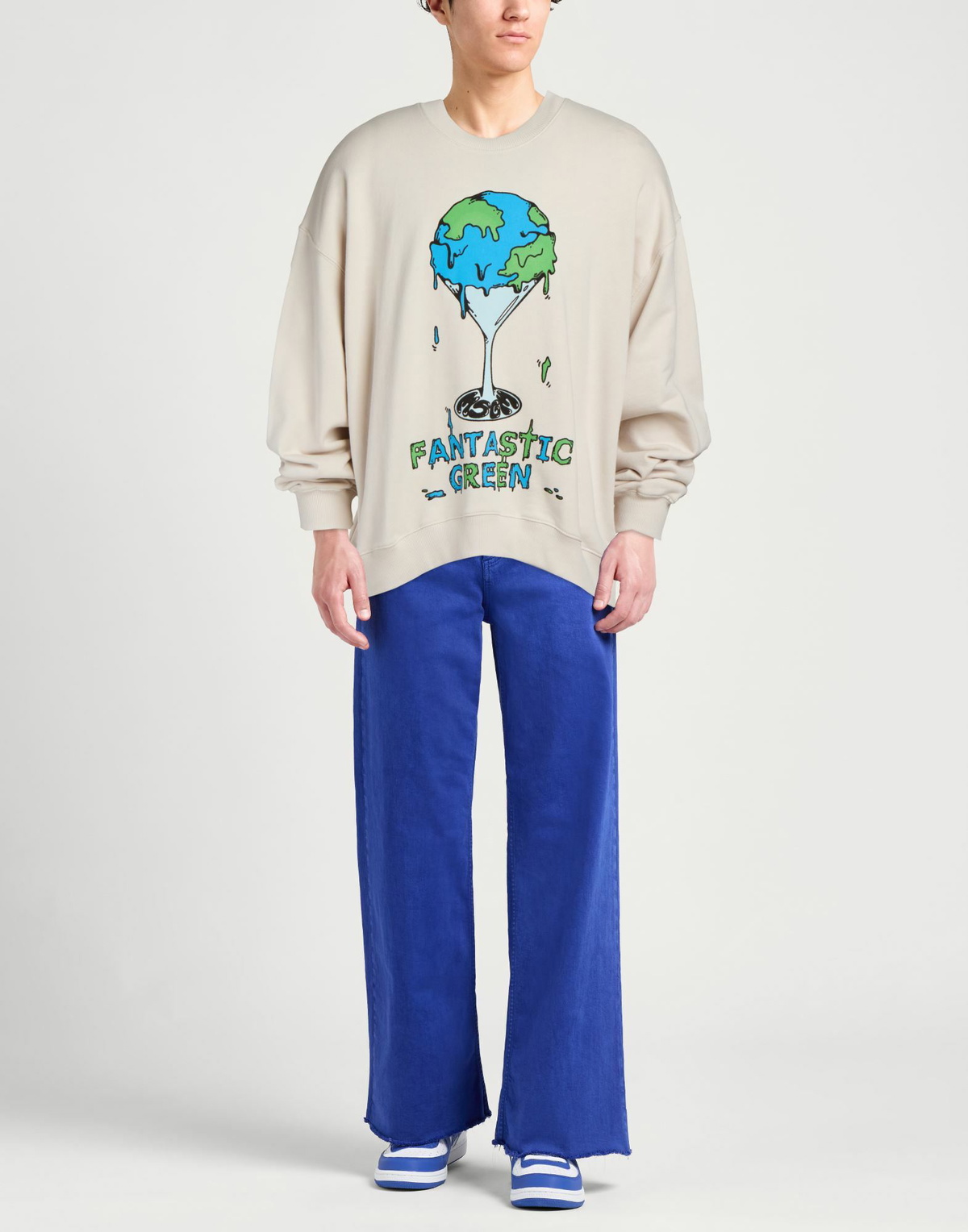 Msgm Mens Sweatshirt in Off white
