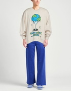 Msgm Mens Sweatshirt in Off white