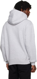 Maison Kitsuné Gray College Fox Hoodie