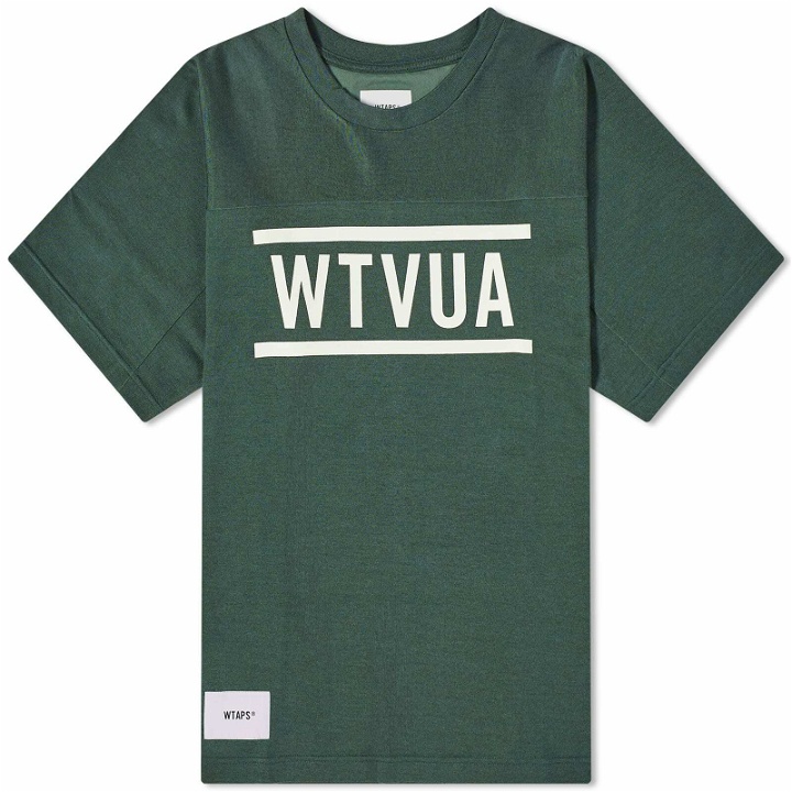 Photo: WTAPS Men's 09 WTVUA Printed T-Shirt in Green