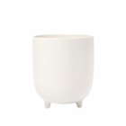 The Conran Shop Piede Footed Speckle Plant Pot in Natural