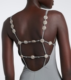 Eres Sculpturale embellished jersey maxi dress