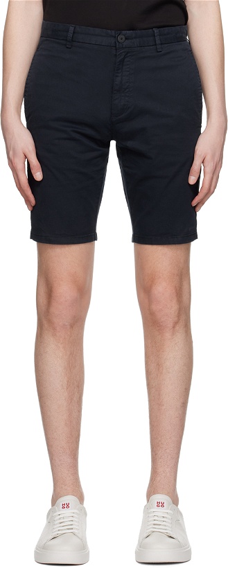 Photo: Hugo Navy Slim-Fit Shorts