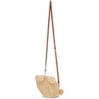 Loewe Beige Mini Raffia Bunny Bag