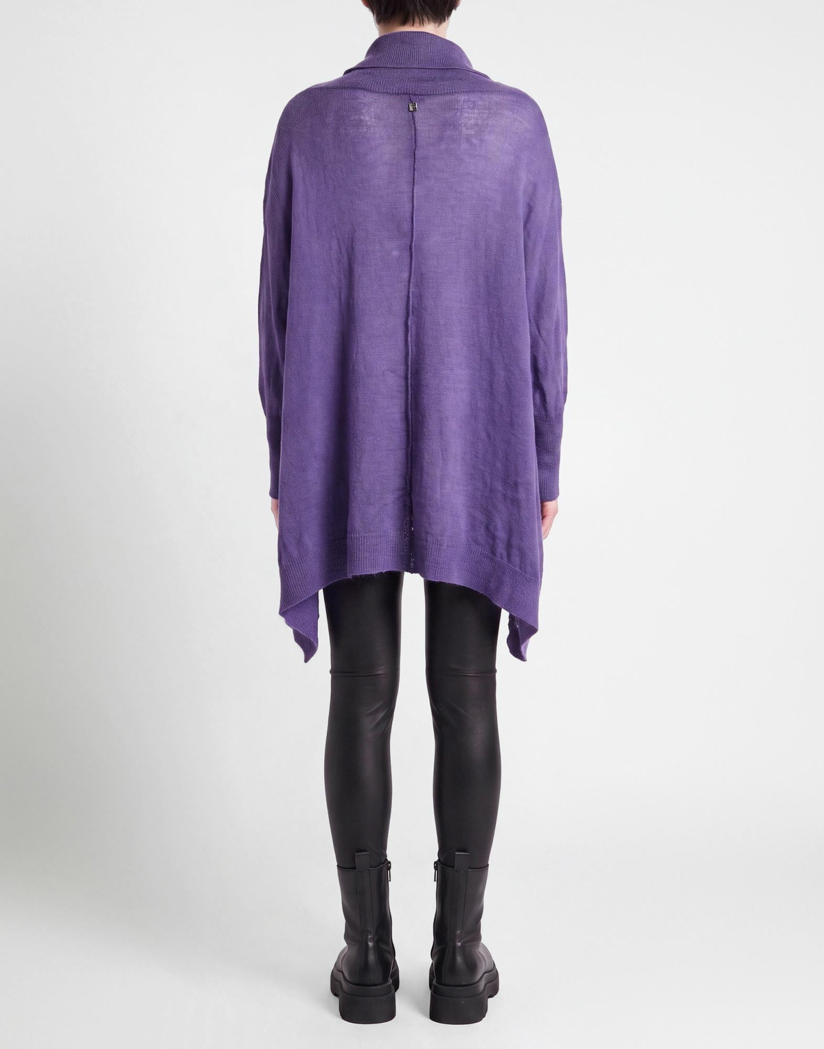 Manila Grace Womens Turtleneck in Purple