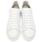 Alexander McQueen White and Blue Gradient Oversized Sneakers