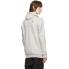 11 by Boris Bidjan Saberi Grey Embroidered Logo Hoodie