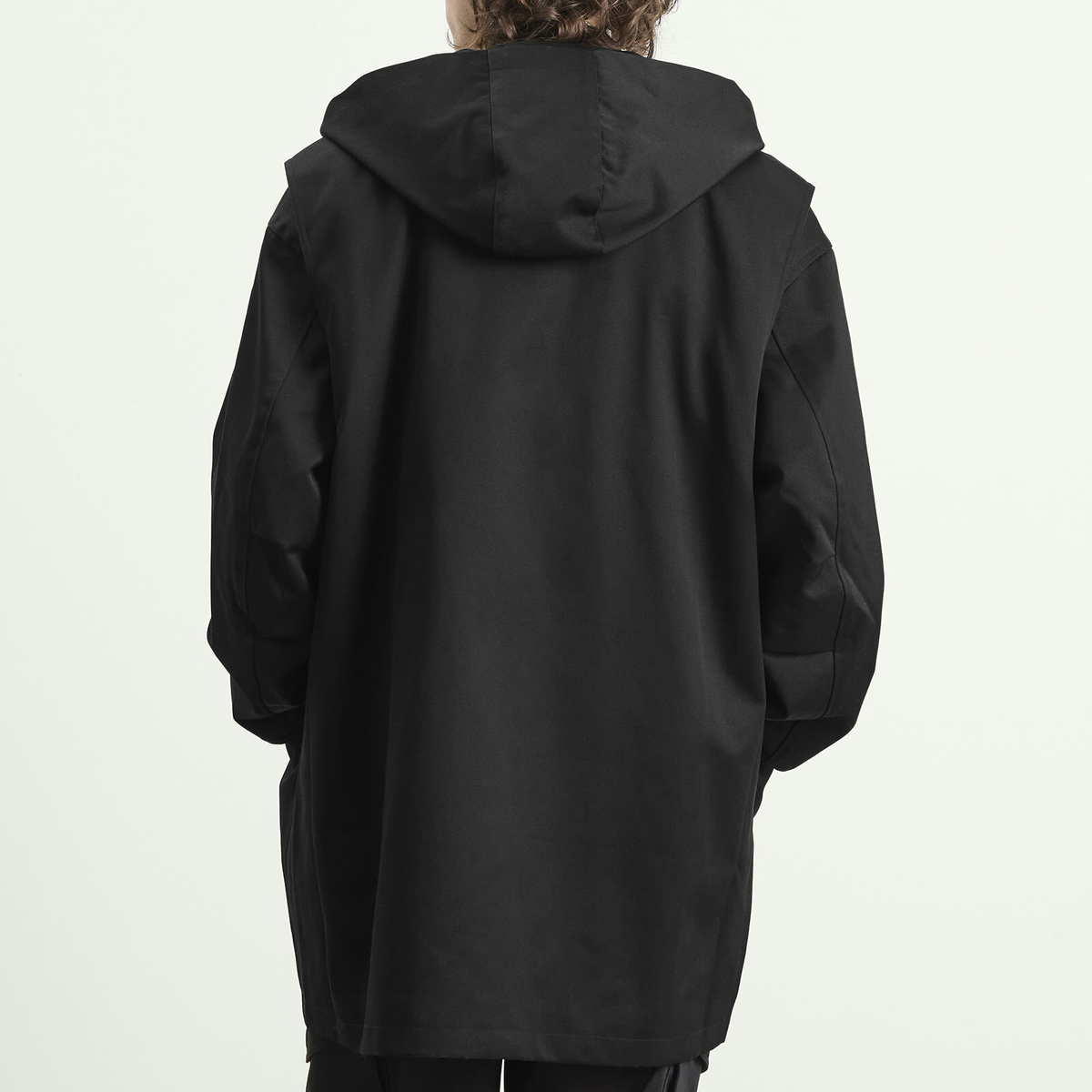Acne Studios Men's Cotton Nylon Workwear Parka Jacket in Black