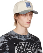 AMIRI Biege & Blue 'MA' Cap