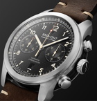 Bremont - ALT1-C Griffon Automatic Chronograph 43mm Stainless Steel and Leather Watch - Black