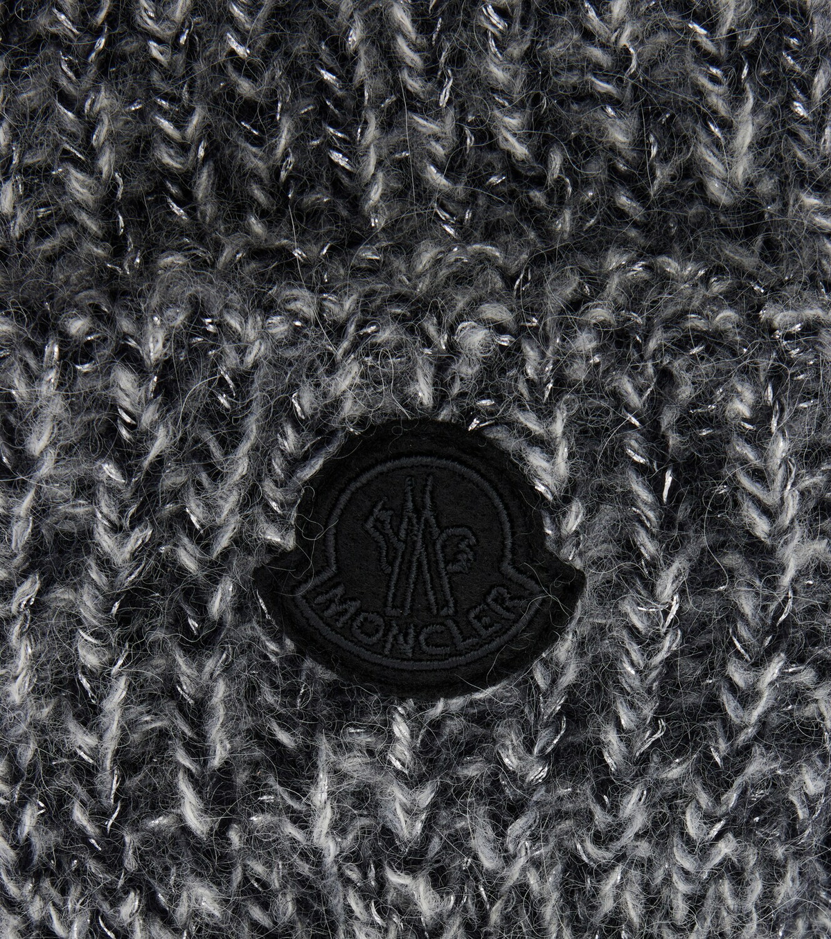 Moncler Embroidered alpaca-blend gloves