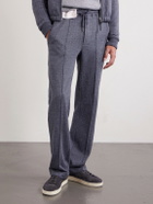 TOM FORD - Warwick Perforated Suede Sneakers - Gray
