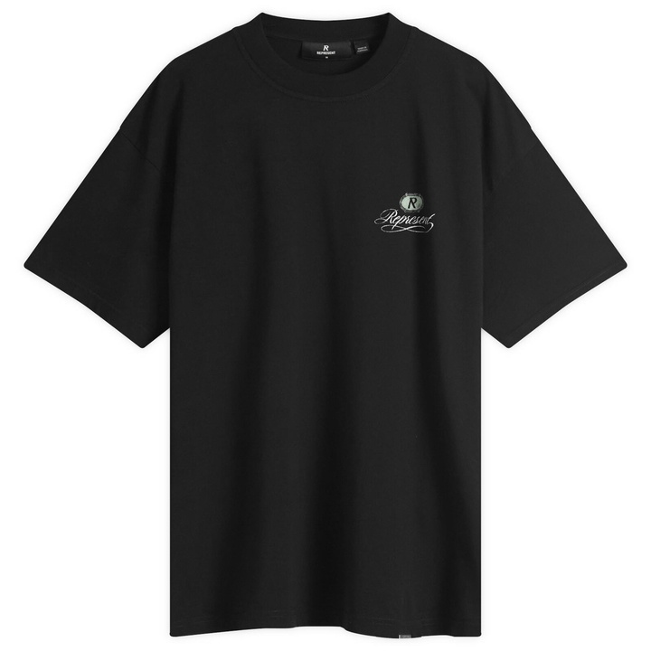 Photo: Represent Men's Grand Vintage Hand Drawn T-Shirt in Jet Black