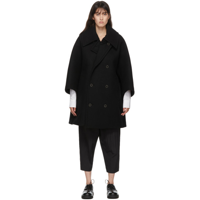 Photo: Fumito Ganryu Black Wool Vintage Coat