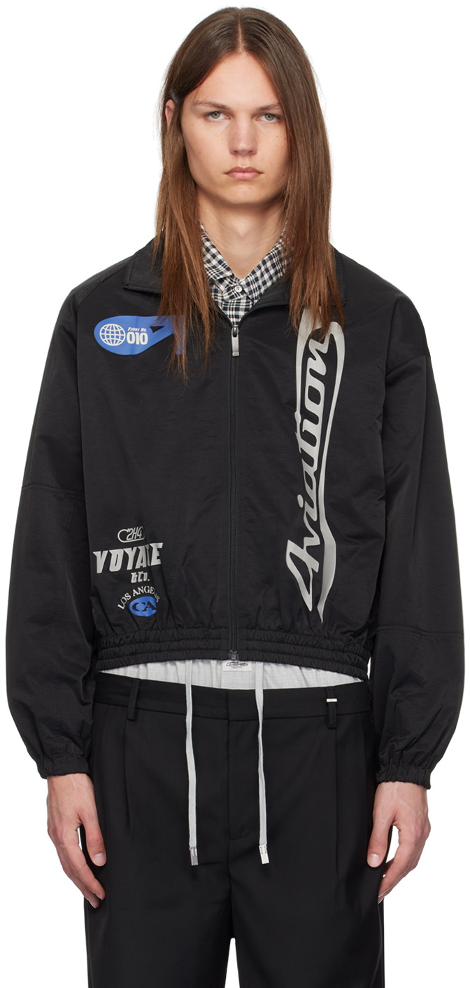 C2H4 Black Asymmetry Track Jacket