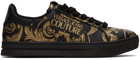 Versace Jeans Couture Black Baroque Court 88 Sneakers