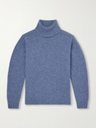 Caruso - Wool Rollneck Sweater - Blue