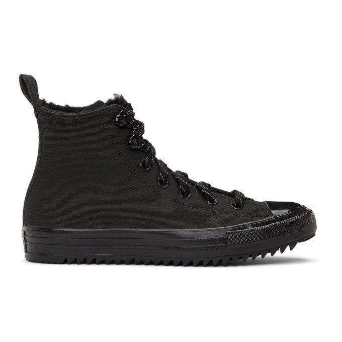Photo: Converse Black Chuck Taylor All Star Hiker High-Top Sneakers